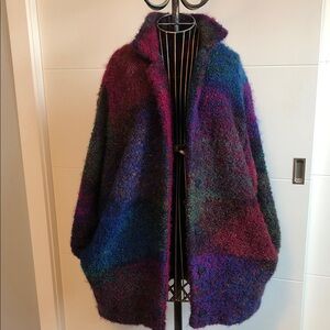Vintage Rosemary Weir hand woven  New Zealand teddy jacket